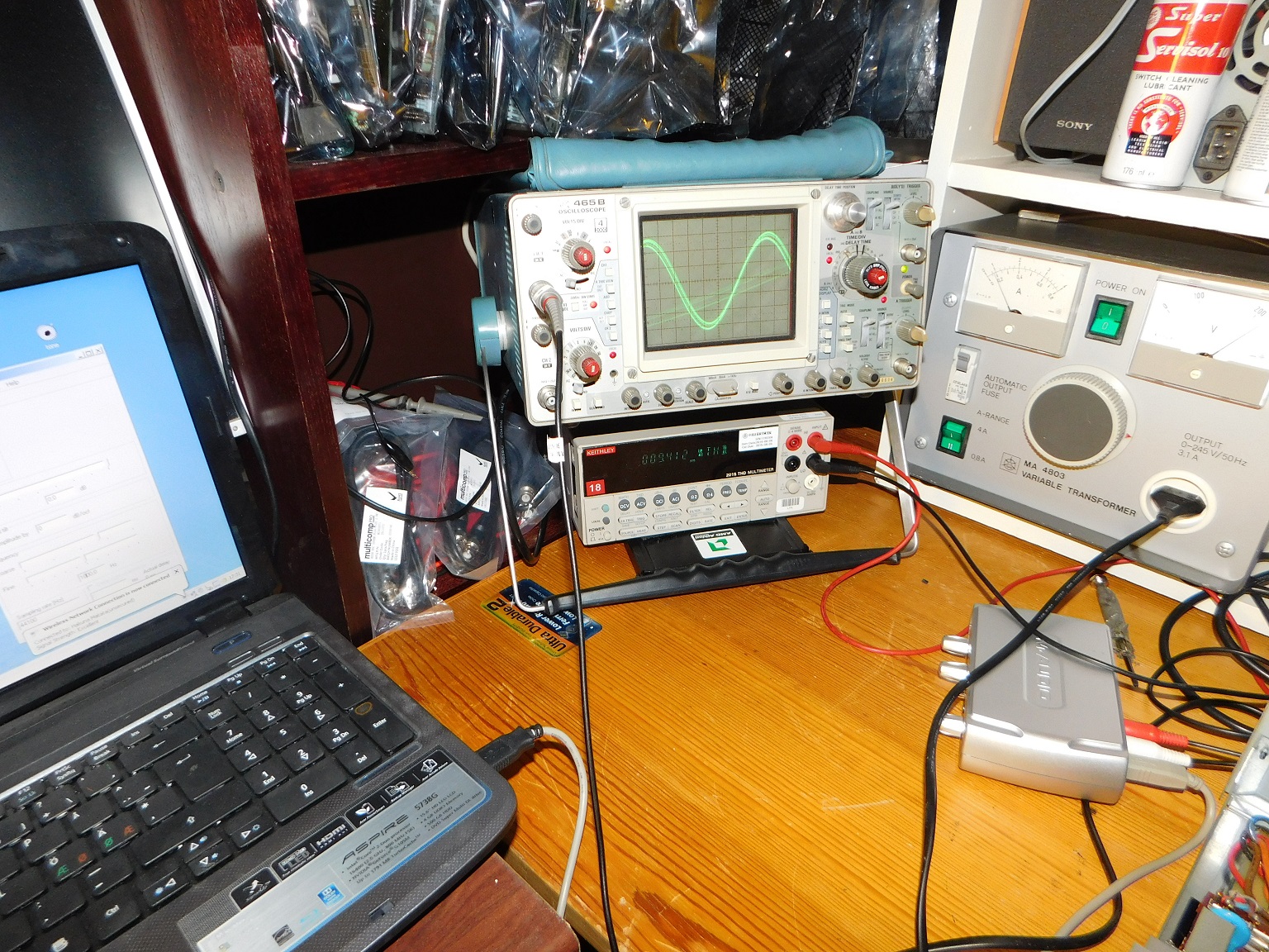 M-Audio FastTrack USB 1000Hz sinus THD+N omväg via en isoleringstrafo-kopplad förstärkare till keithley 2015 THD.jpg