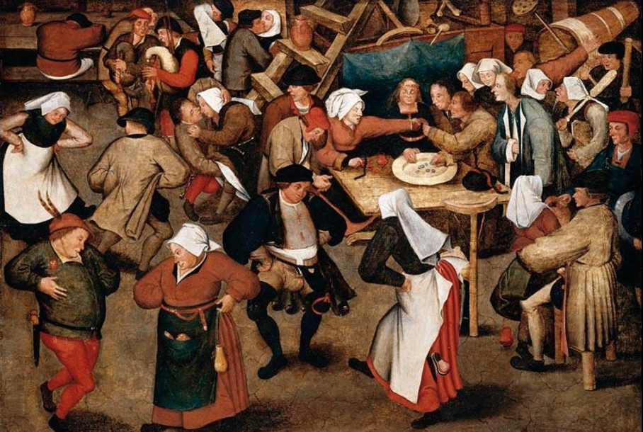 Pieter Brueghel the Younger - The Wedding Dance in a Barn.png
