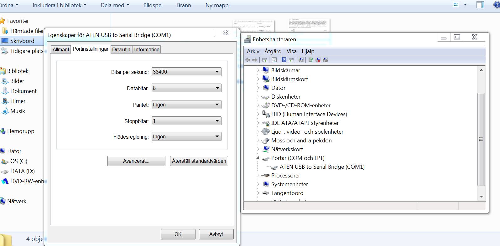 Bild 2) Aten USB-RS232 Com1 Bitar per s 38400.JPG